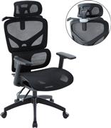 HomeMarkt Apex Καρέκλα Γραφείου με Ανάκλιση και Ρυθμιζόμενα Μπράτσα Μαύρη HM1227.01