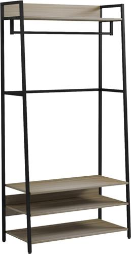 HomeMarkt Aranja Έπιπλο Εισόδου Μαύρο-Μελαμίνη Sonama 84x40x169cm HM18084