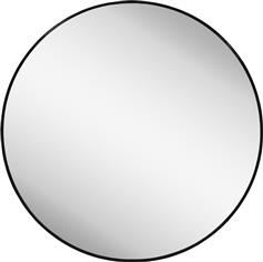 HomeMarkt Archer Καθρέπτης Τοίχου με Μαύρο Μεταλλικό Πλαίσιο Διαμέτρου 80cm HM4498.01