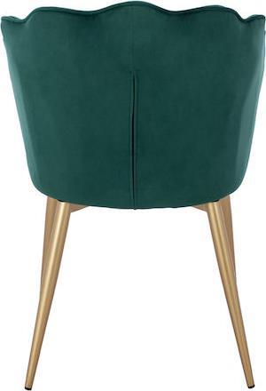 HomeMarkt Avie Πολυθρόνες Τραπεζαρίας Βελούδινες Κυπαρισσί Σετ 2τμχ 57.5x57.5x85cm HM8737.03