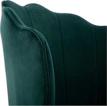 HomeMarkt Avie Πολυθρόνες Τραπεζαρίας Βελούδινες Κυπαρισσί Σετ 2τμχ 57.5x57.5x85cm HM8737.03