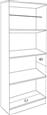 HomeMarkt Bailey Ντουλάπα Δίφυλλη Zebrano 60x42x180cm HM337.01