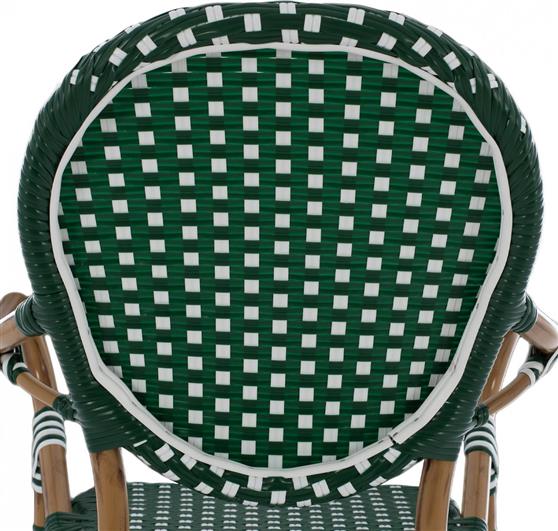 HomeMarkt Bamboo Look HM5794.01 Αλουμινίου Wicker Πράσινο-Λευκό 56x60x126cm