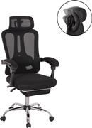 HomeMarkt Barnet Καρέκλα Γραφείου με Μπράτσα Μαύρη HM18258.01