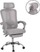 HomeMarkt Barnet Καρέκλα Γραφείου με Μπράτσα Γκρι HM18258.02