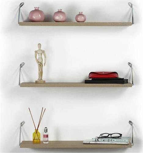 HomeMarkt Bhann Ράφια Τοίχου Sonoma Σετ 3τμχ 60x12.5x18cm HM9173.01