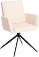 HomeMarkt Blans Πολυθρόνα Περιστρεφόμενη Μπεζ Σετ 2τμχ 62x60x90cm HM9942.07