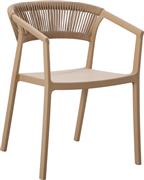 HomeMarkt Bogi Πολυθρόνα Εξωτερικού Χώρου Πολυπροπυλενίου Καπουτσίνο-Μπεζ 55x53.6x74cm HM6240.03