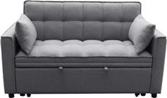 HomeMarkt Borg Διθέσιος Καναπές Κρεβάτι Γκρι 140x100x80cm HM3289.01