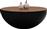 HomeMarkt Bowl Διακοσμητικό Τραπεζάκι Ακακίας Φυσικό-Mαύρο 90x40cm HM8717.01