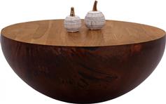 HomeMarkt Bowl Διακοσμητικό Τραπεζάκι Ακακίας Φυσικό-Rusty 90x40cm HM8717.02
