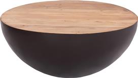 HomeMarkt Bowl Στρογγυλό Τραπεζάκι Σαλονιού από Μασίφ Ξύλο Rusty Μ89.5xΠ89.5xΥ39cm HM8717.22