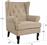 HomeMarkt Brandon Μπερζέρα Μπεζ 83x83x104cm HM3073.02