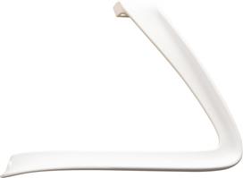 HomeMarkt Μπράτσο Καρέκλας από Πολυπροπυλένιο Κατάλληλο για Καρέκλα-Σκαμπό Λευκά Σετ 2τμχ