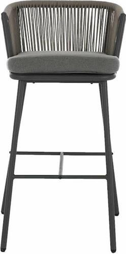 HomeMarkt Brogan HM5714.01 Μεταλλικό Με Σxοινί Γκρι 53x42x101cm