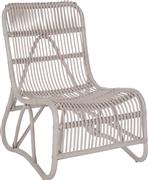 HomeMarkt Bronny Πολυθρόνα Εξωτερικού Χώρου Rattan Λευκό 60x82x92cm HM9644.02