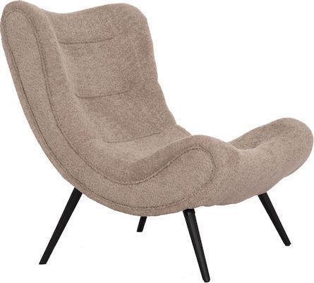 HomeMarkt Brym Πολυθρόνα Σκούρο Μπεζ 80x97x100cm HM9605.08