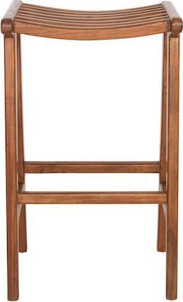 HomeMarkt Bundy Σκαμπό Μπαρ Ξύλινο Καρυδί 45x40x75cm HM6130