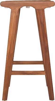 HomeMarkt Bundy Σκαμπό Μπαρ Ξύλινο Καρυδί 45x40x75cm HM6130