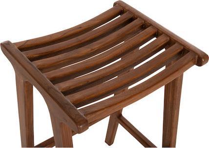 HomeMarkt Bundy Σκαμπό Μπαρ Ξύλινο Καρυδί 45x40x75cm HM6130