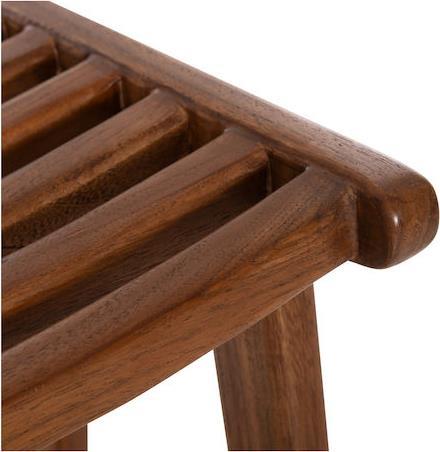 HomeMarkt Bundy Σκαμπό Μπαρ Ξύλινο Καρυδί 45x40x75cm HM6130