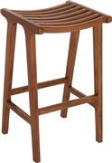 HomeMarkt Bundy Σκαμπό Μπαρ Ξύλινο Καρυδί 45x40x75cm HM6130