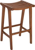 HomeMarkt Bundy Σκαμπό Μπαρ Ξύλινο Καρυδί 45x40x75cm HM6130