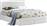 HomeMarkt Capri Κρεβάτι Διπλό Ξύλινο Λευκό με Αποθηκευτικό Χώρο 160x200cm HM399.05