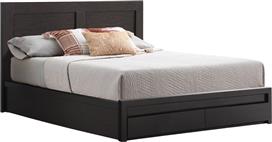 HomeMarkt Capri Κρεβάτι Διπλό Ξύλινο Wenge με Αποθηκευτικό Χώρο για Στρώμα 140x200cm HM599.11