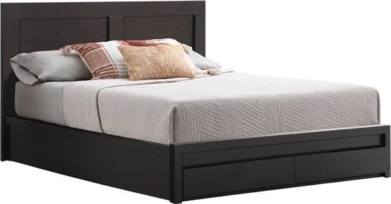 HomeMarkt Capri Κρεβάτι Διπλό Ξύλινο Wenge με Αποθηκευτικό Χώρο για Στρώμα 140x200cm HM599.11