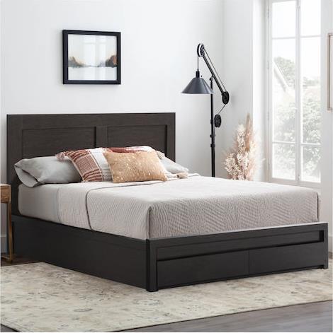 HomeMarkt Capri Κρεβάτι Διπλό Ξύλινο Wenge με Αποθηκευτικό Χώρο για Στρώμα 140x200cm HM599.11