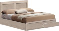 HomeMarkt Capri Κρεβάτι Ημίδιπλο Ξύλινο Μπεζ με Τάβλες για Στρώμα 120x200cm HM665.02