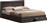 HomeMarkt Capri Κρεβάτι Υπέρδιπλο Ξύλινο Zebrano με Συρτάρια & Τάβλες 140x200cm HM599.01