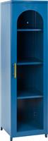 HomeMarkt Caril Επιδαπέδια Βιτρίνα Σαλονιού από Μέταλλο με Τζάμι Μπλε 40x37.5x150cm HM9570.04
