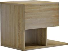 HomeMarkt Caspian Κομοδίνο Ξύλινο Μπεζ 46.8x33x36.8cm HM9071.12