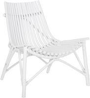 HomeMarkt Cellion Καρέκλα Εξωτερικού Χώρου Rattan Λευκή 76x72x83cm HM9812.03