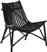 HomeMarkt Cellion Καρέκλα Εξωτερικού Χώρου Rattan Μαύρη 76x72x83cm HM9812.02
