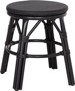 HomeMarkt Chino Σκαμπό Εξωτερικού Χώρου από Αλουμίνιο Μαύρο HM6285.02