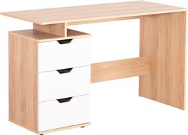 HomeMarkt Colt Γραφείο Ξύλινο Λευκό-Sonama 120x53x75cm HM18291