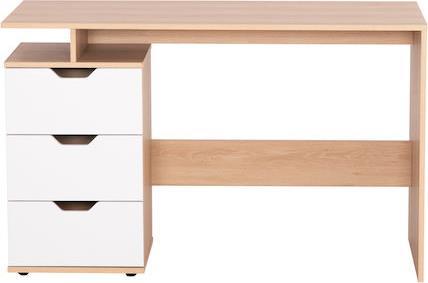 HomeMarkt Colt Γραφείο Ξύλινο Λευκό-Sonama 120x53x75cm HM18291