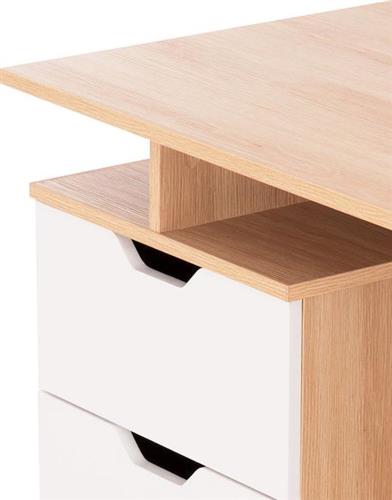 HomeMarkt Colt Γραφείο Ξύλινο Λευκό-Sonama 120x53x75cm HM18291
