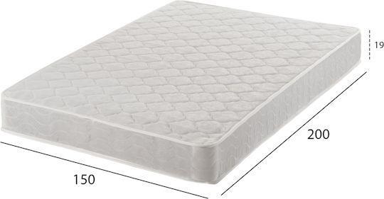 HomeMarkt Continuous Διπλό Ορθοπεδικό Στρώμα 150x200cm με Ελατήρια HM669.05