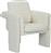 HomeMarkt Crusher Πολυθρόνα Λευκή 82x78x87cm HM9681.04