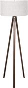 HomeMarkt Cruz Ξύλινο με Ύφασμα Καρυδί-Εκρού Φ38x140cm HM7578.02