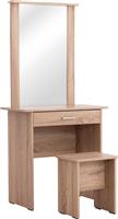 HomeMarkt Crystel Τουαλέτα Κρεβατοκάμαρας Ξύλινη Sonama Oak με Καθρέπτη 74x39x155cm HM9938.11