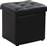 HomeMarkt Cube με Αποθηκευτικό Χώρο Μαύρο 36.5x36.5x36cm HM224.01
