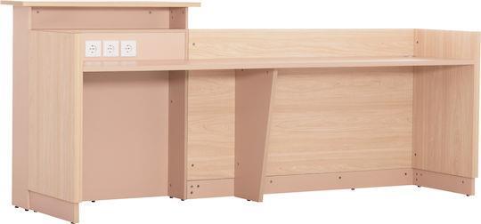 HomeMarkt Dalton Υποδοχής Sonoma-Λευκό 240x82x105cm HM2068.02