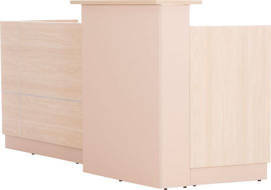 HomeMarkt Dalton Υποδοχής Sonoma-Λευκό 240x82x105cm HM2068.02