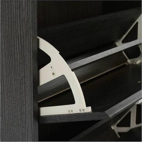 HomeMarkt Davina Ξύλινη Παπουτσοθήκη Zebrano 62x24x110cm HM2221.01