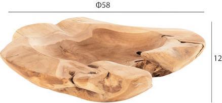 HomeMarkt Διακοσμητικό Μπωλ Ξύλινο HM9795